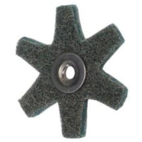 Disque abrasif en forme d'&eacute;toile pour pr&eacute;paration de surface Abrasotex , 2" dia., Grain Tr&egrave;s fin, Oxyde d'aluminium Dufferin Supply