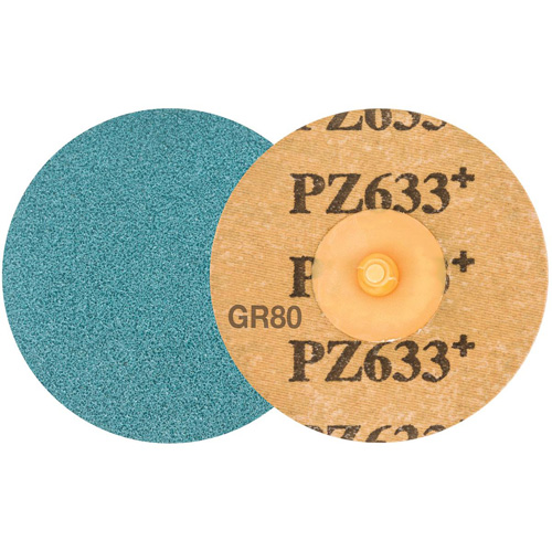 Disque de ponçage TWIST TOPCUT, 3" dia., Grain 80, Zirconium Dufferin Supply