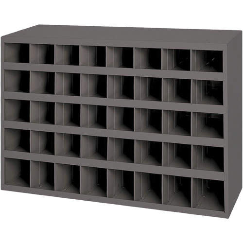 Steel Storage Bin Cabinet, 33-3/4" W x 8-1/2" D x 22-1/4" H, Grey Dufferin Supply