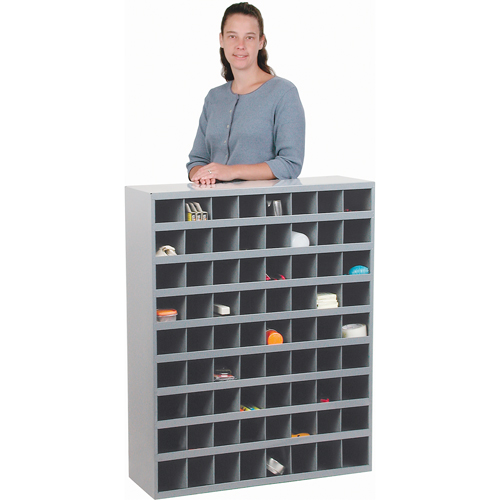Armoires pour bacs de rangement en acier, 33-3/4" la x 12" p x 42" h, Gris Dufferin Supply