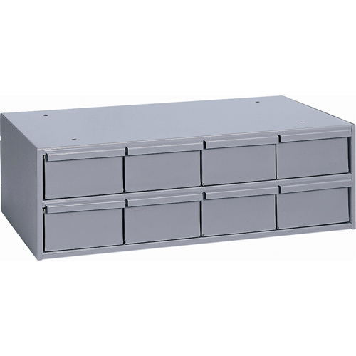 Industrial Drawer Cabinets, 8 Drawers, 22-3/4" W x 11-5/8" D x 7-3/8" H, Grey Dufferin Supply