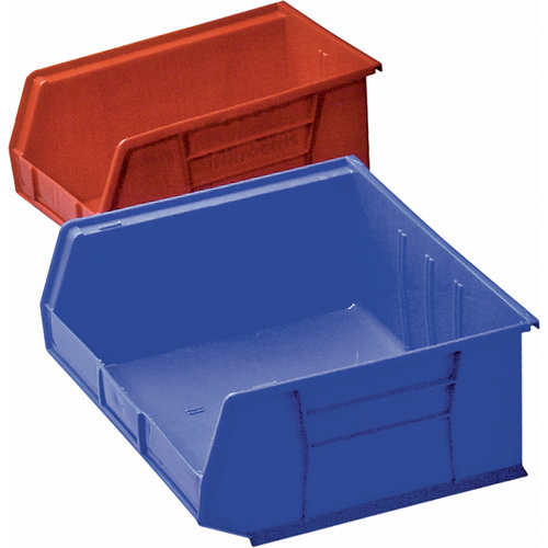 Plastic Bin, 8-1/4" W x 9" H x 18" D, Blue Dufferin Supply