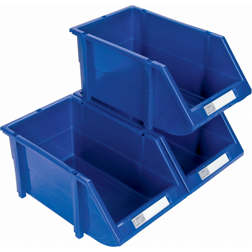 Bac empilable & &agrave; suspendre, 4-13/16" la, 3-3/16" h x 7-1/8" p, Bleu Dufferin Supply