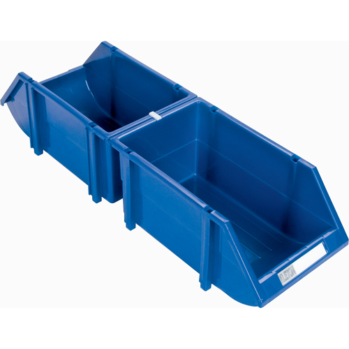 Bac empilable & &agrave; suspendre, 4-13/16" la, 3-3/16" h x 7-1/8" p, Bleu Dufferin Supply