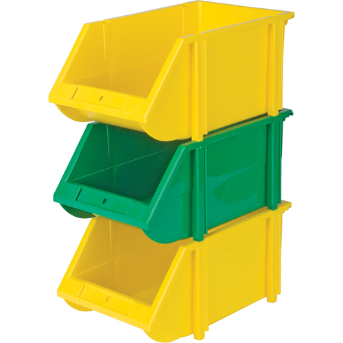 Stack & Hang Bin, 5-7/8" W x 4-11/16" H x 9-13/16" D, Yellow Dufferin Supply