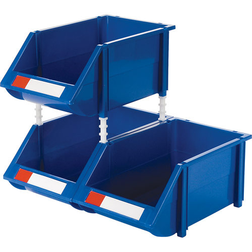 Stack & Hang Bin, 8-3/16" W x 6-3/16" H x 14" D, Blue Dufferin Supply
