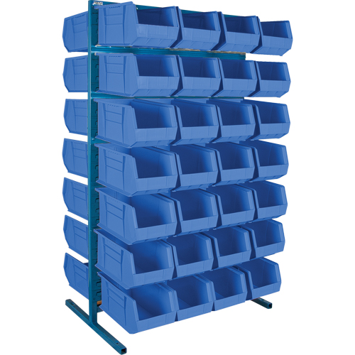 Double-Sided Stationary Bin Rack, 36" W x 24" D x 61" H, 56 Bins Dufferin Supply