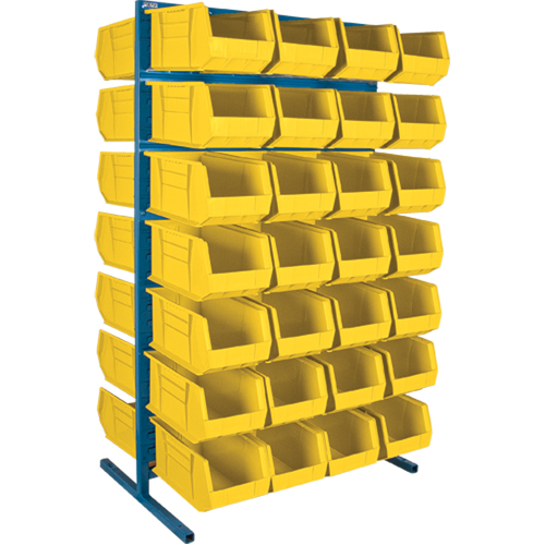 Double-Sided Stationary Bin Rack, 36" W x 24" D x 61" H, 56 Bins Dufferin Supply
