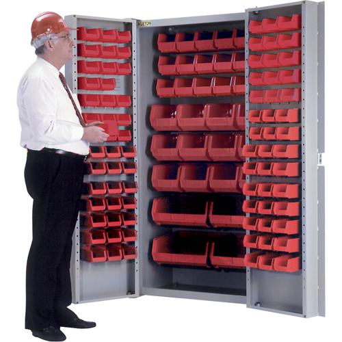 Deep-Door Combination Cabinet, 38" W x 24" D x 72" H, 36 Shelves Dufferin Supply
