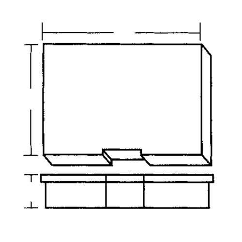 Compartment Case, Plastic, 15-1/2" W x 11-3/4" D x 2-1/2" H, Grey Dufferin Supply