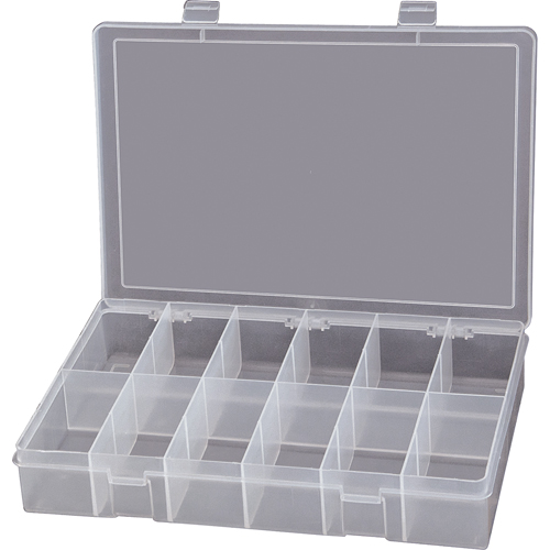 Boîtes &agrave; compartiments compactes en polypropyl&egrave;ne, 13-1/8" la x 9" p x 2-5/16" h, 12 compartiments Dufferin Supply