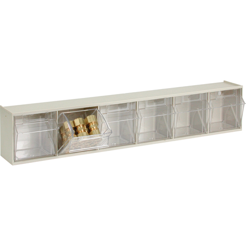 Syst&egrave;me de casiers modulaires Tip-Out, 23-5/8" la x 3-5/8" p x 4-1/2" h, 6 tiroirs Dufferin Supply