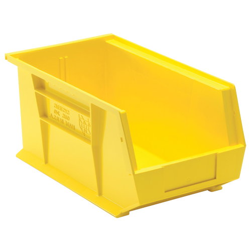 Ultra Stack & Hang Bin, 8-1/4" W x 7" H x 14-3/4" D, Yellow Dufferin Supply