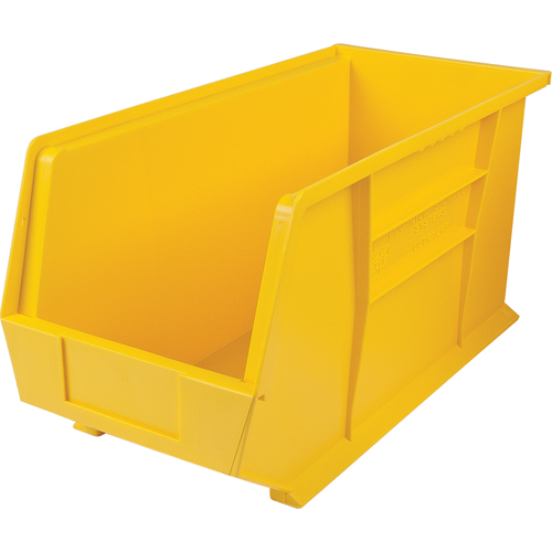 Ultra Stack & Hang Bin, 8-1/4" W x 9" H x 18" D, Yellow Dufferin Supply