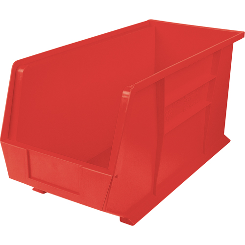 Ultra Stack & Hang Bin, 8-1/4" W x 9" H x 18" D, Red Dufferin Supply