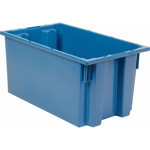 Stack & Nest Totes, 9" x 18" x 11", Blue Dufferin Supply