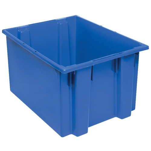 Stack & Nest Totes, 13" x 23.5" x 19.5", Blue Dufferin Supply