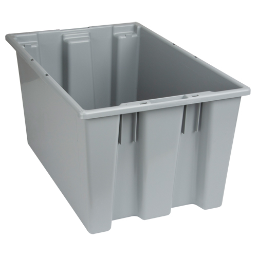 Contenants Stack & Nest, 12" x 23,5" x 15,5", Gris Dufferin Supply