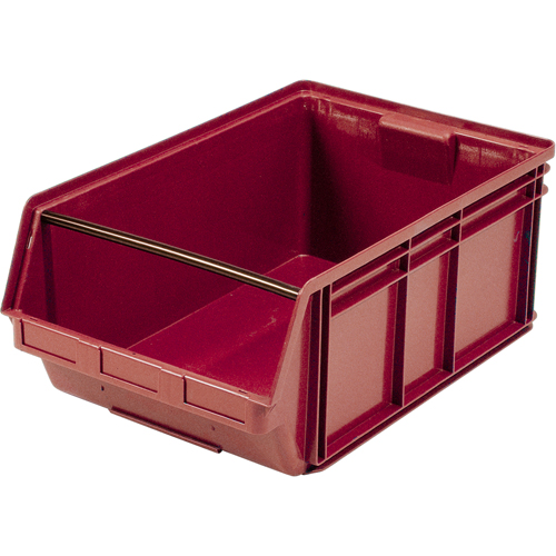 Giant Stacking Containers, 18.375" W x 29" D x 11.875" H, Red Dufferin Supply