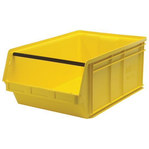 Giant Stacking Containers, 18.375" W x 29" D x 11.875" H, Yellow Dufferin Supply