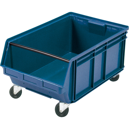 Mobile Giant Stacking Bin, 11-7/8" H x 18-3/8" W x 29" D, 150 lbs. Capacity, Blue Dufferin Supply