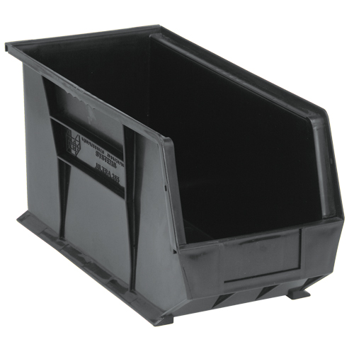 Ultra Stack & Hang Bin, 8-1/4" W x 9" H x 18" D, Black Dufferin Supply