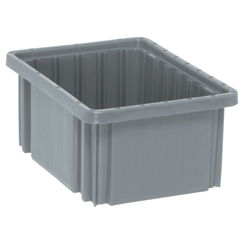 Contenants Divider Box, Plastique, 10,9" la x 8,3" p x 5" h, Gris Dufferin Supply