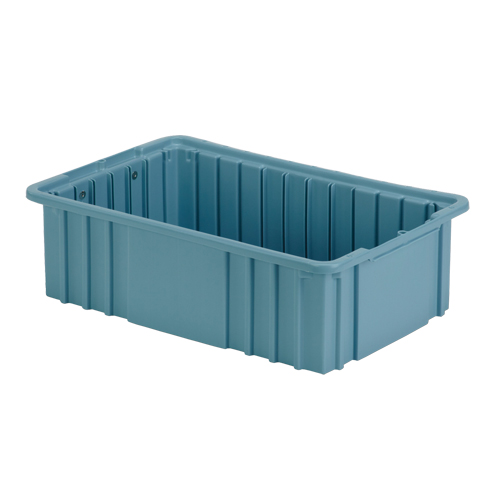 Contenant Divider Box, Poly&eacute;thyl&egrave;ne, 15,5" la x 9,9" p x 5" h, Bleu p&acirc;le Dufferin Supply