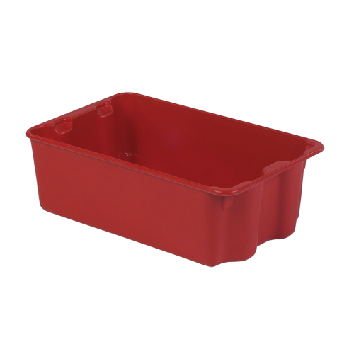 Polylewton Stack-N-Nest&reg; Containers, 7.9" x 24" x 14.1", Red Dufferin Supply