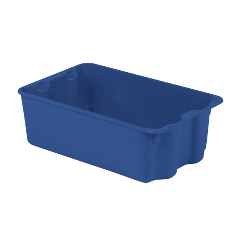 Polylewton Stack-N-Nest&reg; Containers, 7.9" x 24" x 14.1", Blue Dufferin Supply