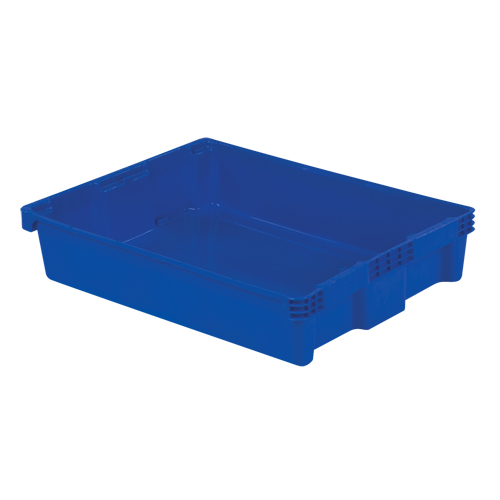 Polylewton Stack-N-Nest&reg; Containers, 6.1" x 29.6" x 22.4", Blue Dufferin Supply