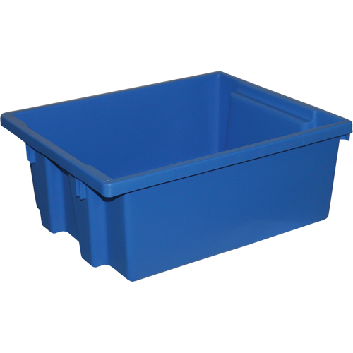 Stack-N-Nest&reg; Storage Bins, 6" x 15.25" x 12.25", Blue Dufferin Supply