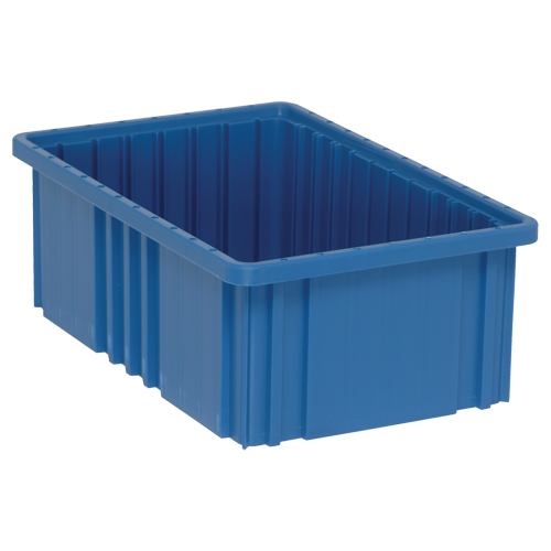 Contenants Divider Box, Plastique, 16,5" la x 10,9" p x 6" h, Bleu Dufferin Supply