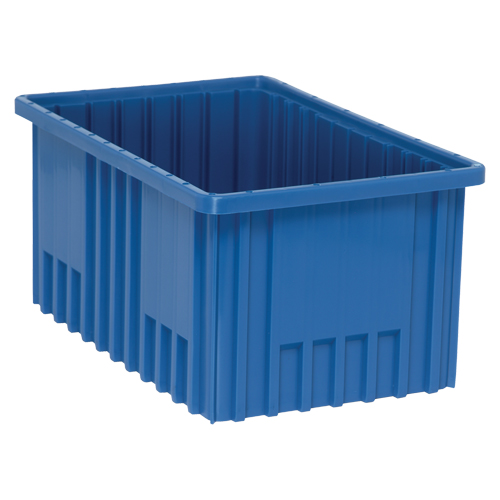 Contenants Divider Box, Plastique, 16,5" la x 10,9" p x 8" h, Bleu Dufferin Supply