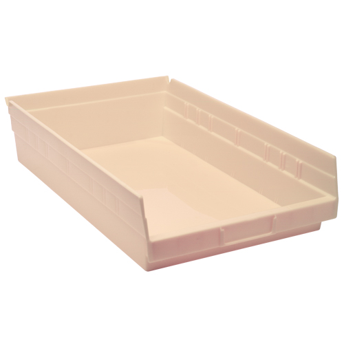 Bac pour &eacute;tag&egrave;re &eacute;conomique, 11-1/8" la, 4" h x 17-7/8" p, Ivoire Dufferin Supply