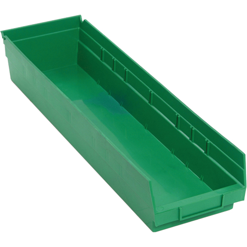 Bacs pour tablette, 6-5/8" la x 4" H x 23-5/8" p, Vert, Capacit&eacute; 50 lb Dufferin Supply