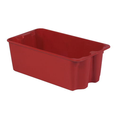 Contenants Stack-N-Nest de Plexton, 16,9" la x 30,6" p x 11,1" h, Rouge Dufferin Supply