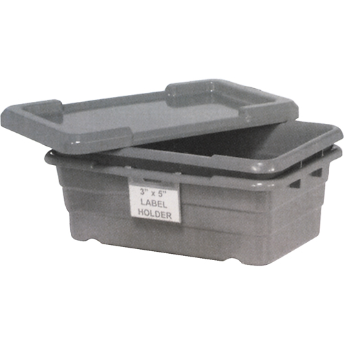 Bacs empilables en crois&eacute;, 16" la x  p x 8,5" h, Gris Dufferin Supply