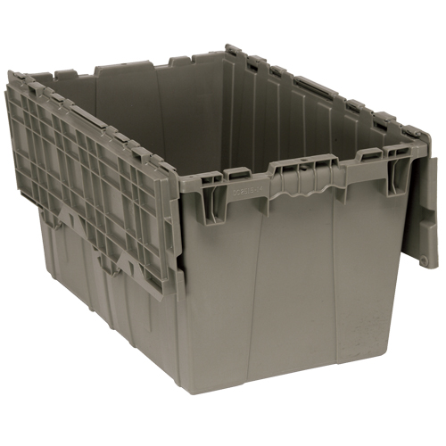 Attached-Top Distribution Container, 16-1/4" x 25-3/8" x 14-1/8", Grey Dufferin Supply