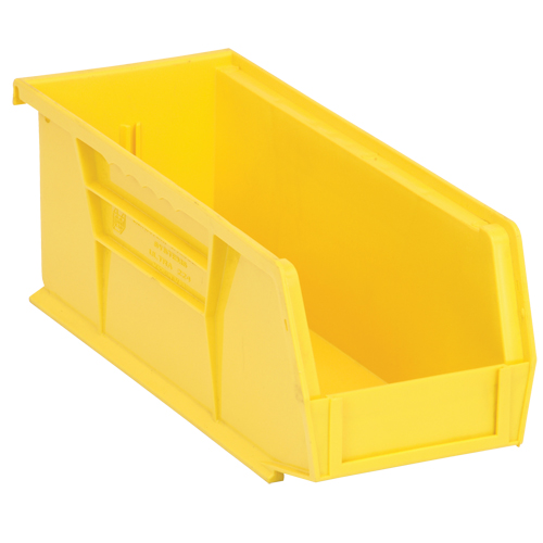 Ultra Stack & Hang Bin, 4-1/8" W x 4" H x 10-7/8" D, Yellow Dufferin Supply