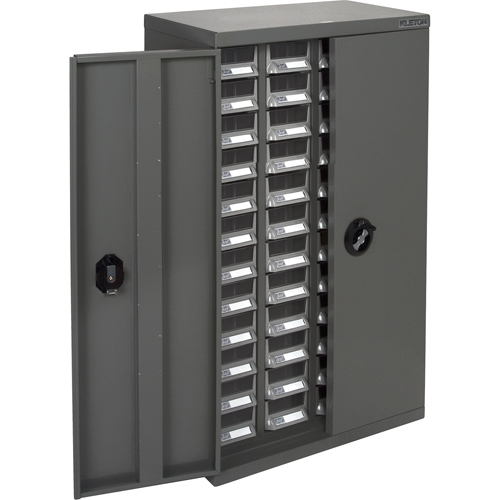 KPC-400 Parts Cabinet, Galvanized Steel, 48 Drawers, 22-3/5" x 10-4/5" x 36-9/10", Grey Dufferin Supply