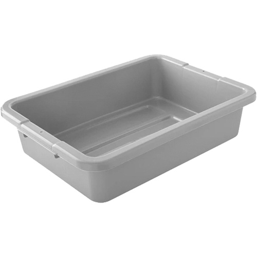 Boîtes utilitaires - Gris, 5" ha x 15" p x 20" lo, Plastique, Gris Dufferin Supply