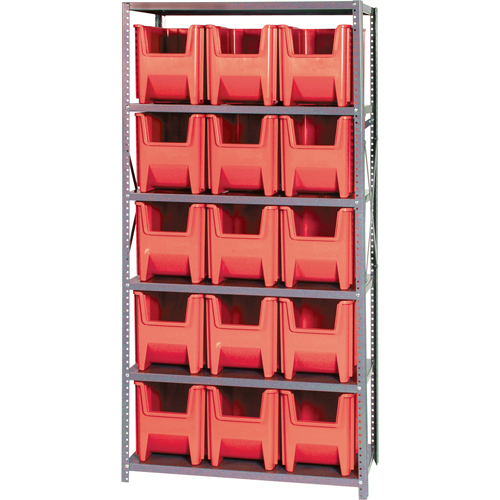 &eacute;l&eacute;ment de rayonnage, Acier, Sans boulons, Capacit&eacute; 800 lb, 36" la x 75" h x 18" p Dufferin Supply