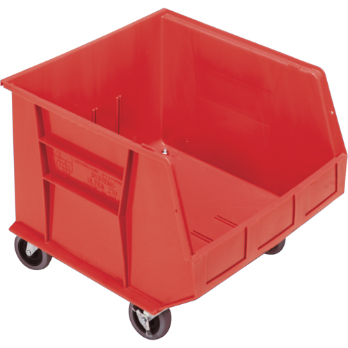 Bac mobile, 14" ha x 16-1/2" la x 18" p, Capacit&eacute; de 75 lb, Rouge Dufferin Supply