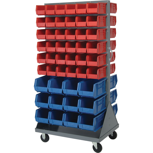 Mobile Louvered Rack Dufferin Supply