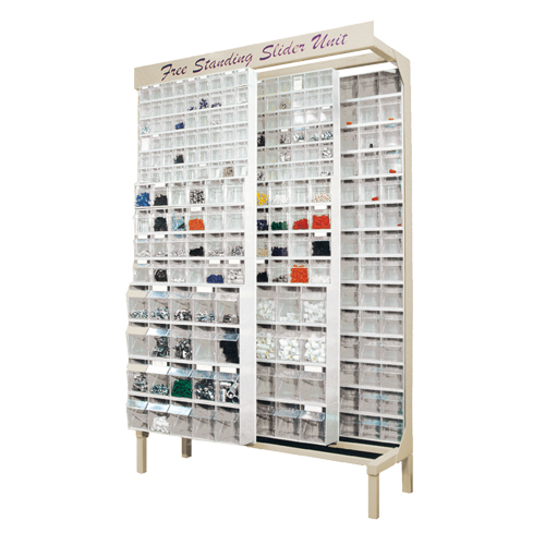 Free-Standing Tip-Out Bins Slider System, 48" W x 18" D x 77" H, 336 Drawers Dufferin Supply