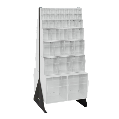 Support pour bacs basculants, 23-5/8" la x 16" p x 52" h, 76 tiroirs Dufferin Supply