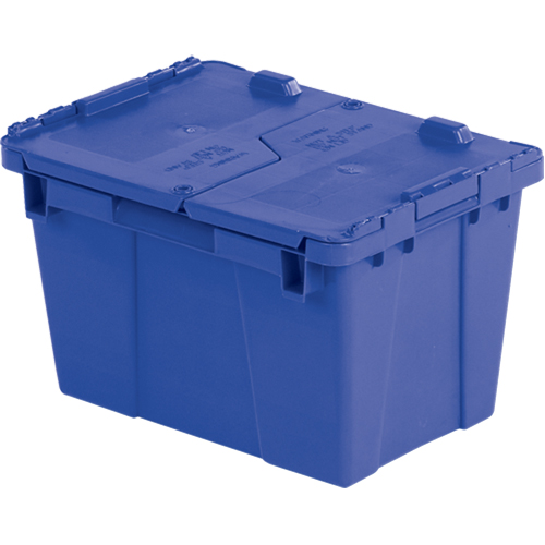 Contenants de distribution Flipak en plastique poly&eacute;thyl&egrave;ne (PE), 15,2" x 10,9" x 9,7", Bleu Dufferin Supply