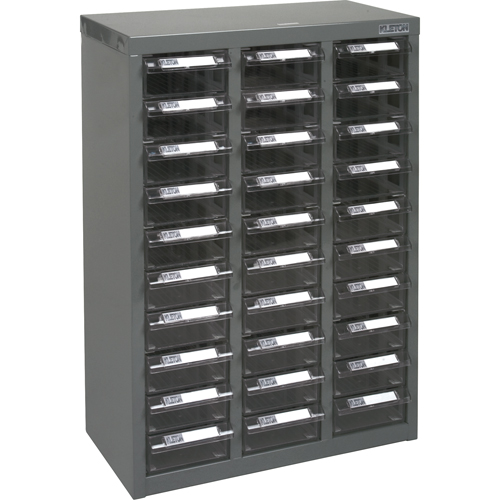 KPC-700 Parts Cabinet, Galvanized Steel, 30 Drawers, 17-1/2" x 8-7/10" x 25-3/10", Grey Dufferin Supply