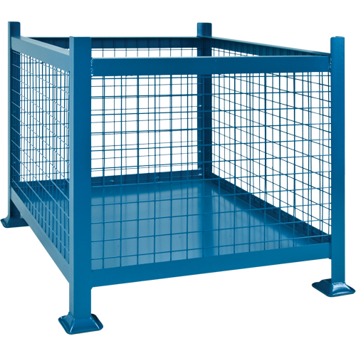 Bulk Stacking Containers, 40.5" W x 48.5" D x 30" H, 3000 lbs. Capacity Dufferin Supply
